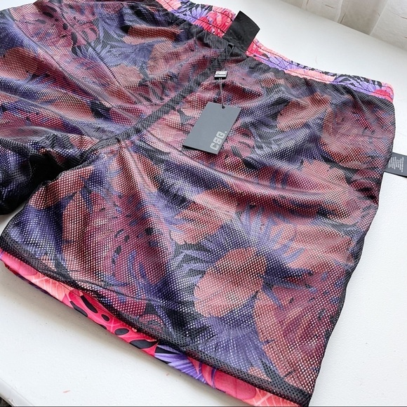 Mens 2X Tropical Swim Trunks - Picture 3 of 9